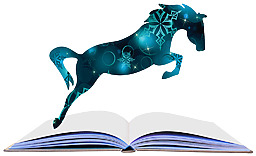 Xmas Pony Teal Web